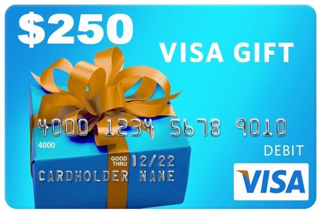 $250 Visa Gift Card 2022