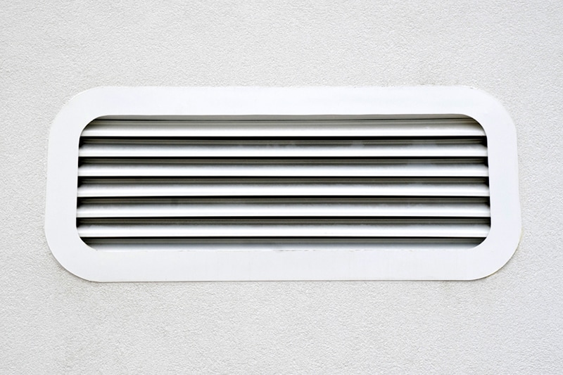 white air conditioning vent